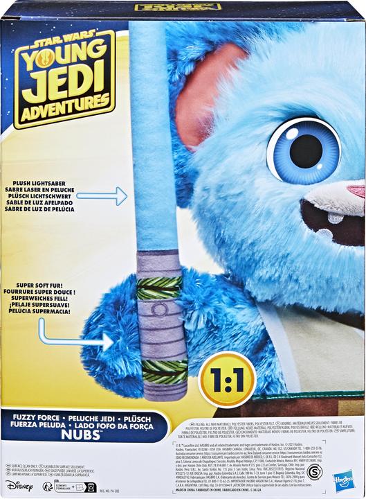 Actual product image Hasbro The Adventures of the Young Jedi, Fuzzy Force Nubs, Star Wars Plush Figure, Star Wars Playtoy (41.91 cm)