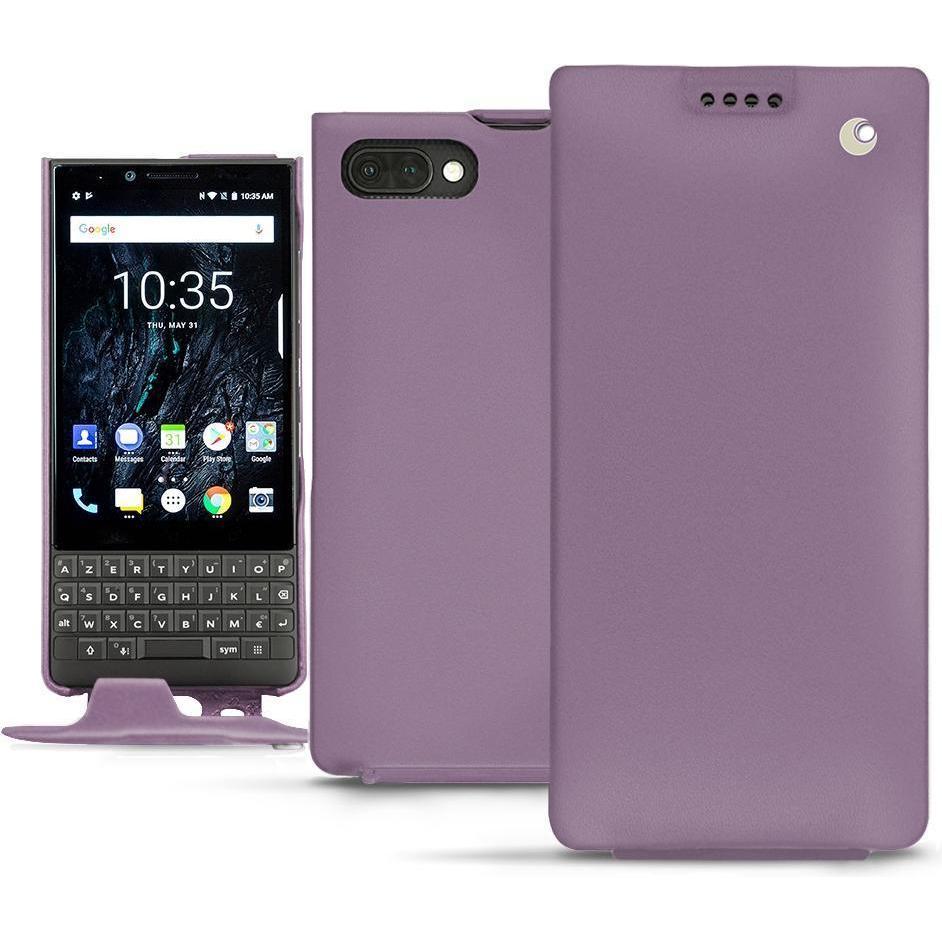 Noreve Lederschutzhülle vertikal (Blackberry KEY2), Smartphone Hülle, Violett