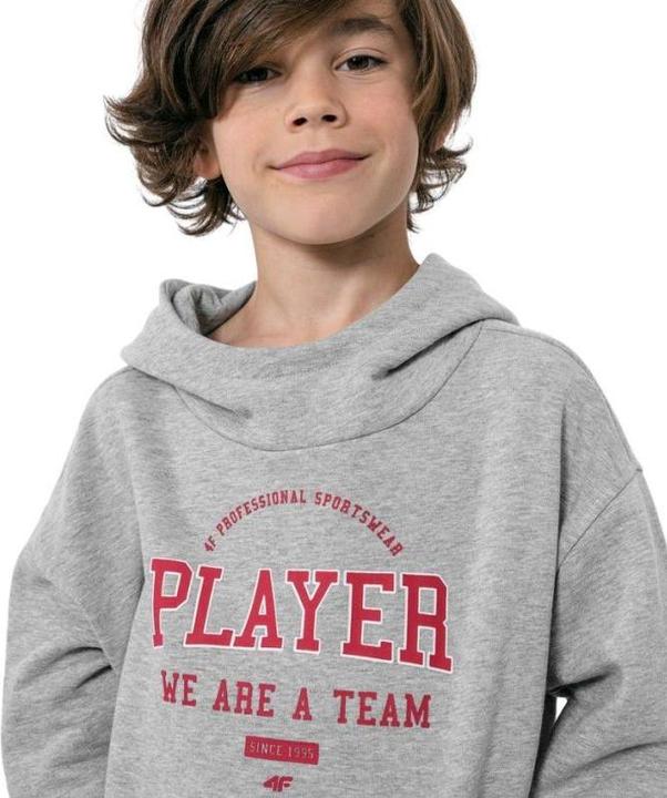 Produktbild 4F Jungenbluse cool grey melange, HJZ22 JBLM006 27M (128 cm) (128)