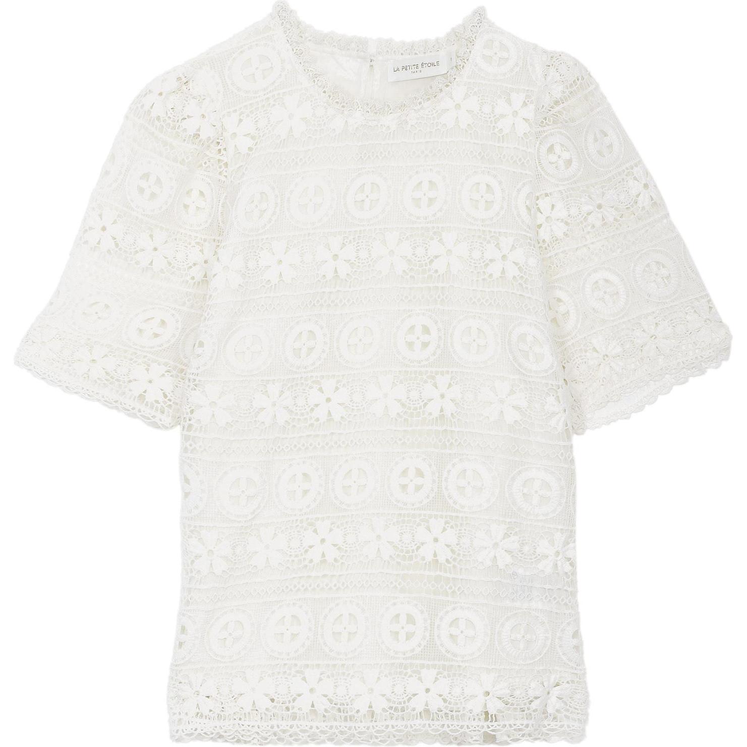 La Petite Étoile, Damen, Bluse, damenbuse a petite étoie tiie, Weiss, (L)