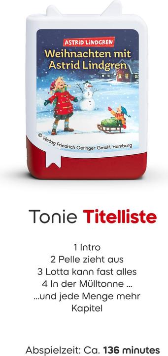 Produktbild Tonies Audiosystem Hörfigur Book Tonie - Astrid Lindgren: Die schönsten Geschichten (Deutsch)