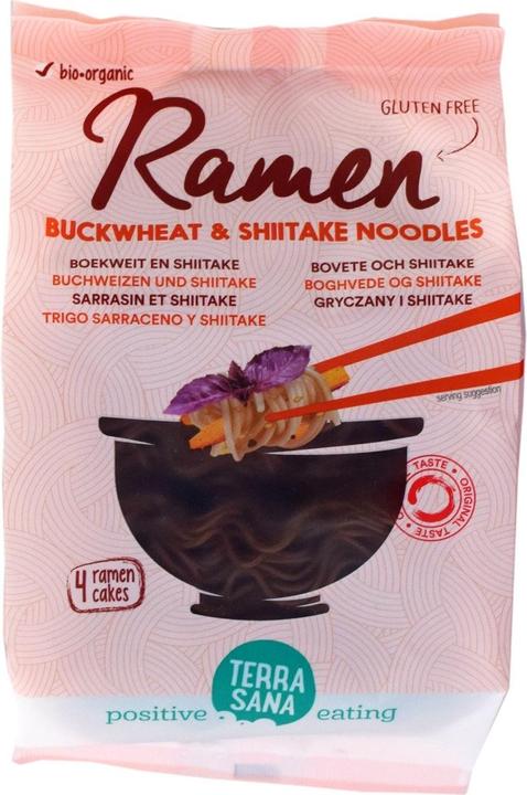 Actual product image Terra Sana Booke Organic 280 g gluten-free buckwheat ramen with shiitake - Terraasana (280 g)