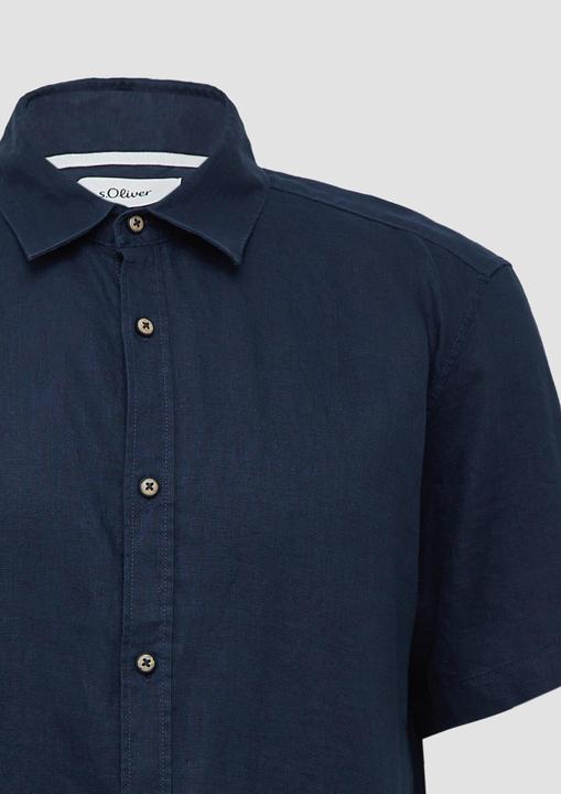 Image du produit S.Oliver Hemd Regular Fit: Leichtes Kurzarmhemd aus 100% Leinen (XXL)