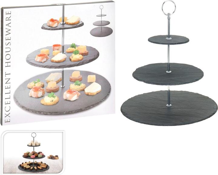 Actual product image Fs-Star Etagere mit 3 Ablagen Schiefer