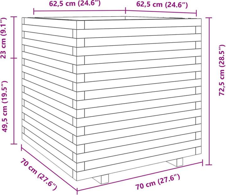 Produktbild vidaXL Pflanzkübel