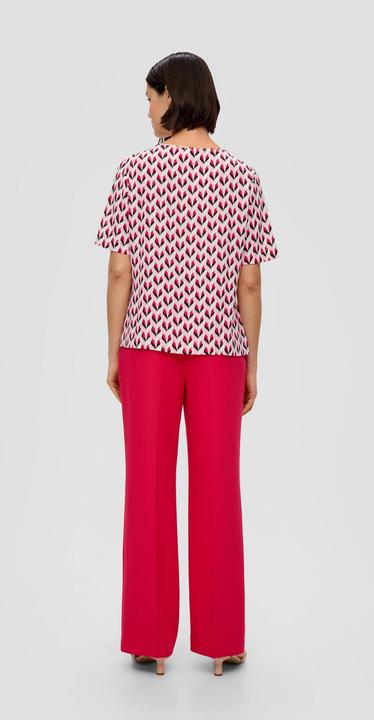 Produktbild s.Oliver Bluse Crêpebluse mit Faltenausschnitt (34)