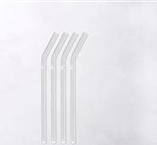 Produktbild Zwilling Strohhalme Glas transp. gebogen 4er Set, + Reinigungsbürste (4 x)