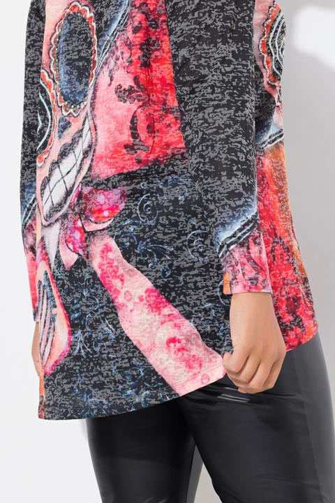 Produktbild Angel of Style T-Shirt, A-Linie, Totenkopf-Print, Langarm (52)