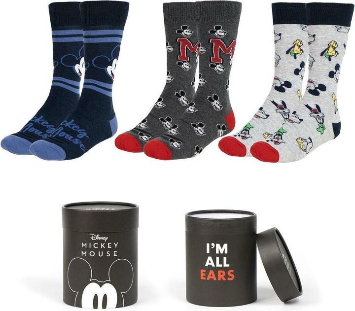 Cerda MICKEY - Pack de 3 Paires de Chaussettes (Taille 36-43) (3er Pack, 38 - 45)