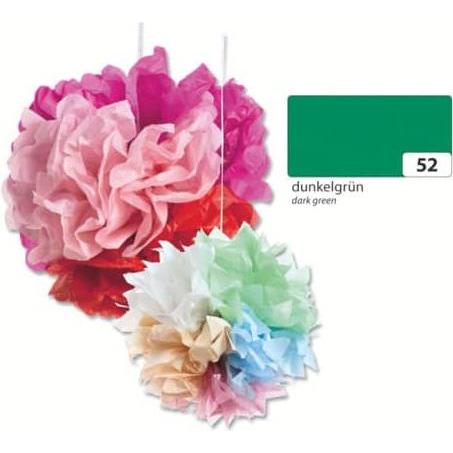 Thumbnail - Folia, Bastelpapier, Seidenpapier, (B)500 x (H)700 mm, 20 g/qm, dunkelgrn (20 g/m²)