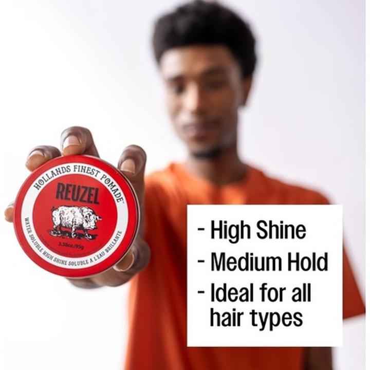 Produktbild Reuzel Red Pomade Medium Hold High Shine Pomade for Men (Haarpomade, 113 ml)
