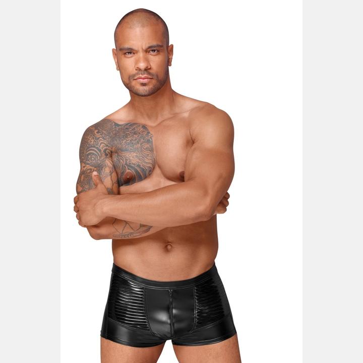 Produktbild Noir Handmade Wetlook shorts with PVC pleats (L)