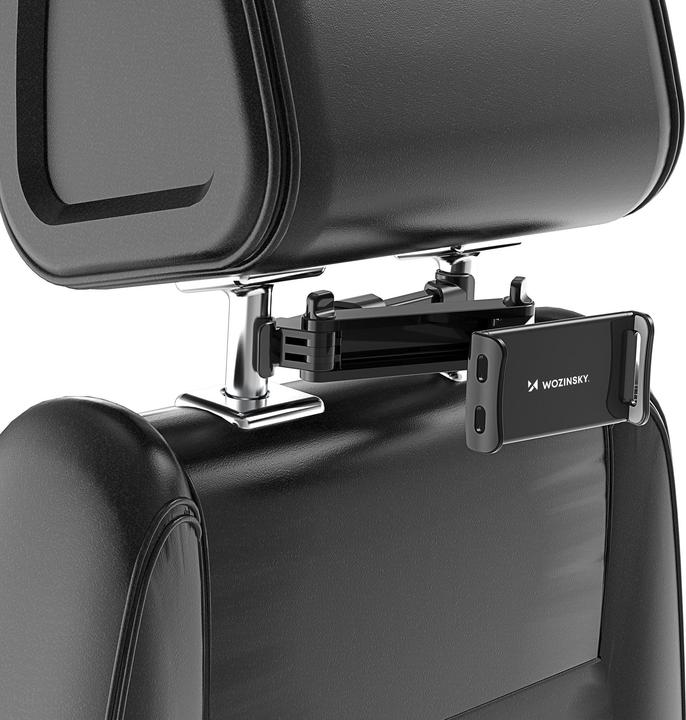 Actual product image Wozinsky Adjustable headrest holder for tablet or phone black