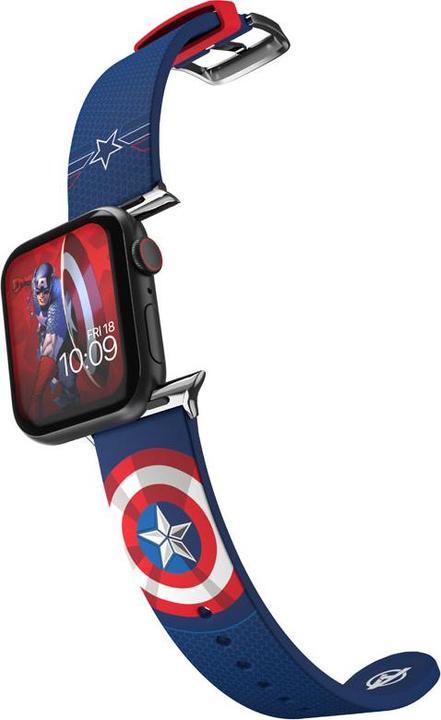 Actual product image Moby Fox Marvel bracelet pour smartwatch Insignia Collection: Captain America (Silicone)