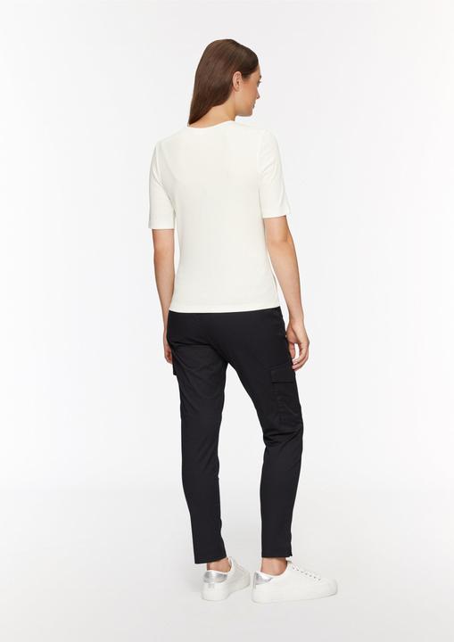 Actual product image S.Oliver T-Shirt Elastisches Rippshirt mit Cut-out (48)