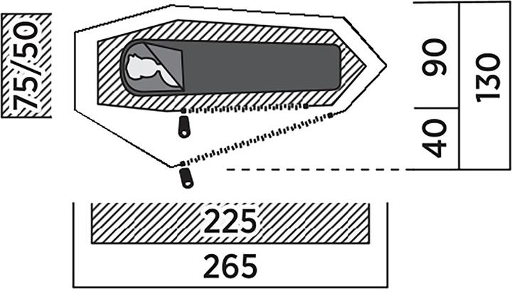 Image du produit Easy Camp Sarek 1 (Tente tunnel, 1.80 kg, 1 personne)