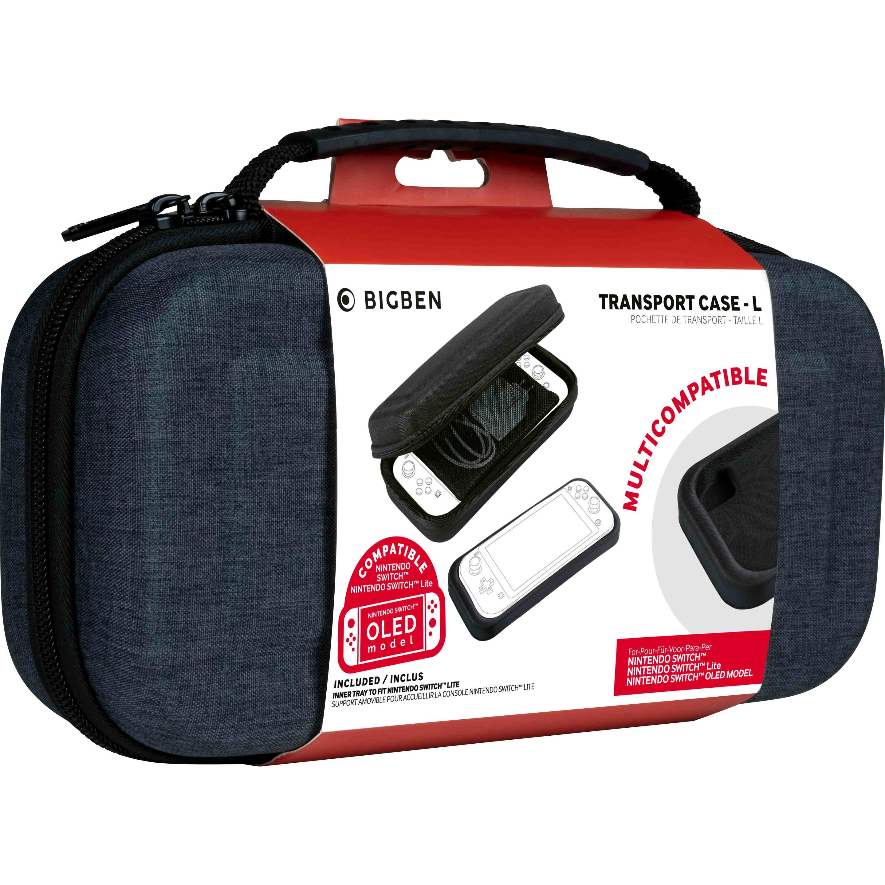Bigben Grigio Caso Di Trasporto-L (Switch, Switch Lite, Switch Oled), Altri Accessori Gaming,