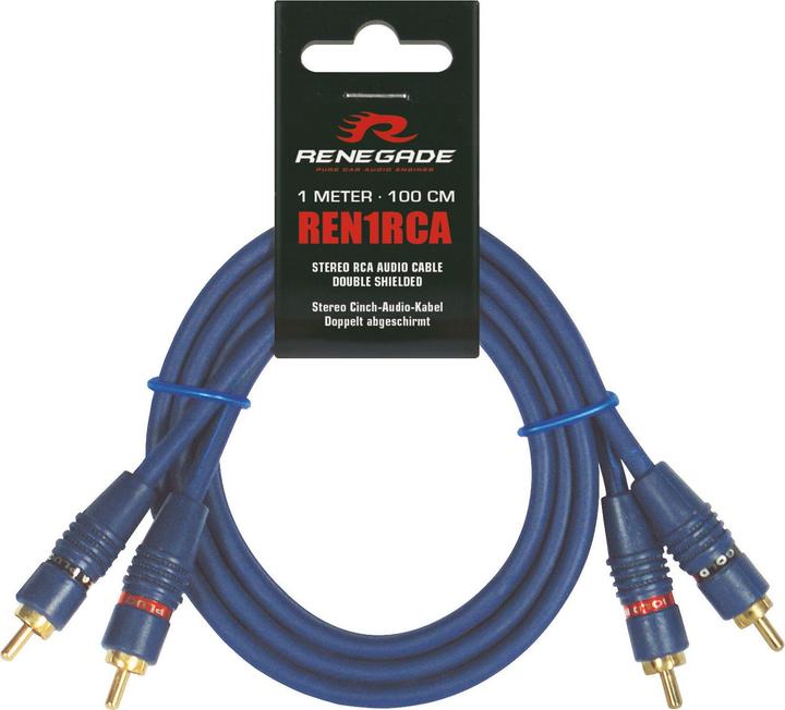 Renegade REN1RCA Cinch Stereo Audio Kabel