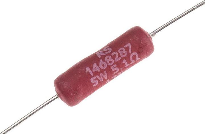 RS PRO Resistor Axial Wirewound 5W 5R1