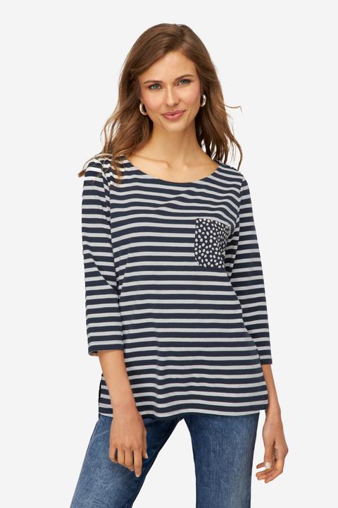 Immagine prodotto Laurasøn T-Shirt, Regular Fit, Ringel/Punkte, Rundhals, Halbarm, OEKO-TEX (M)