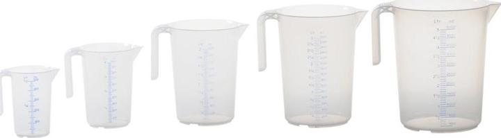 Actual product image Hünersdorff Measuring jug 2000 ml polypropylene transparent D151xH206mm handle open (2000 ml)
