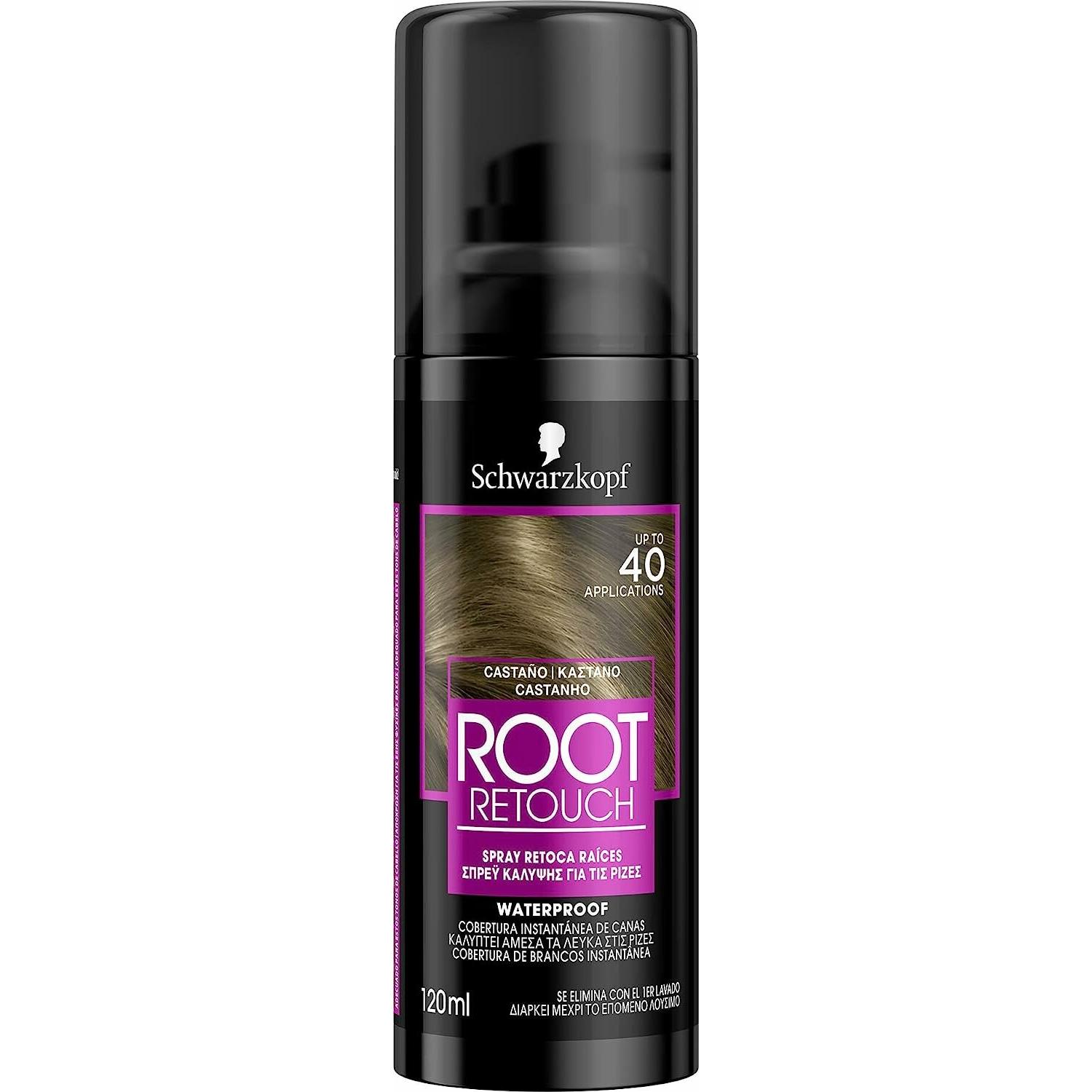 Thumbnail - Syoss, Haarspray, ROOT RETOUCHER retoca raices spray #castaño 120 ml (120 ml)