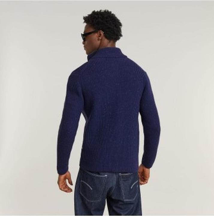 Produktbild G-Star Doppelkragen-Reissverschluss-Strickjacke (XL)
