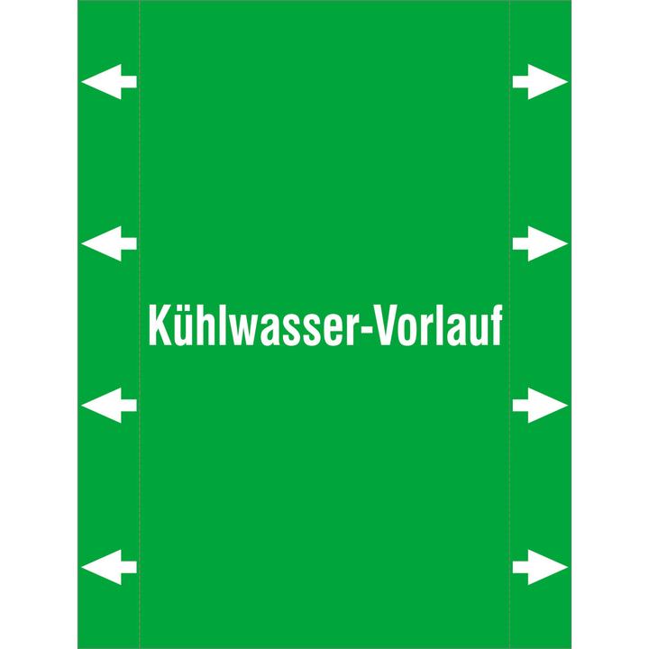 Label énergétique Brady ISO 20560 Marqueurs de tuyauterie - Eau