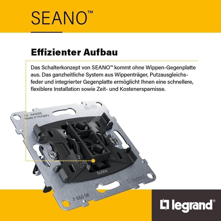 Immagine prodotto Legrand Seano con switch Netatmo serie 765942 2x250W per canale