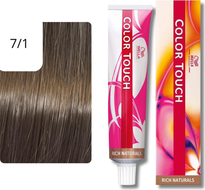 Produktbild Wella Color Touch Rich Naturals - 7/1 (7/1 mittelblond asch)