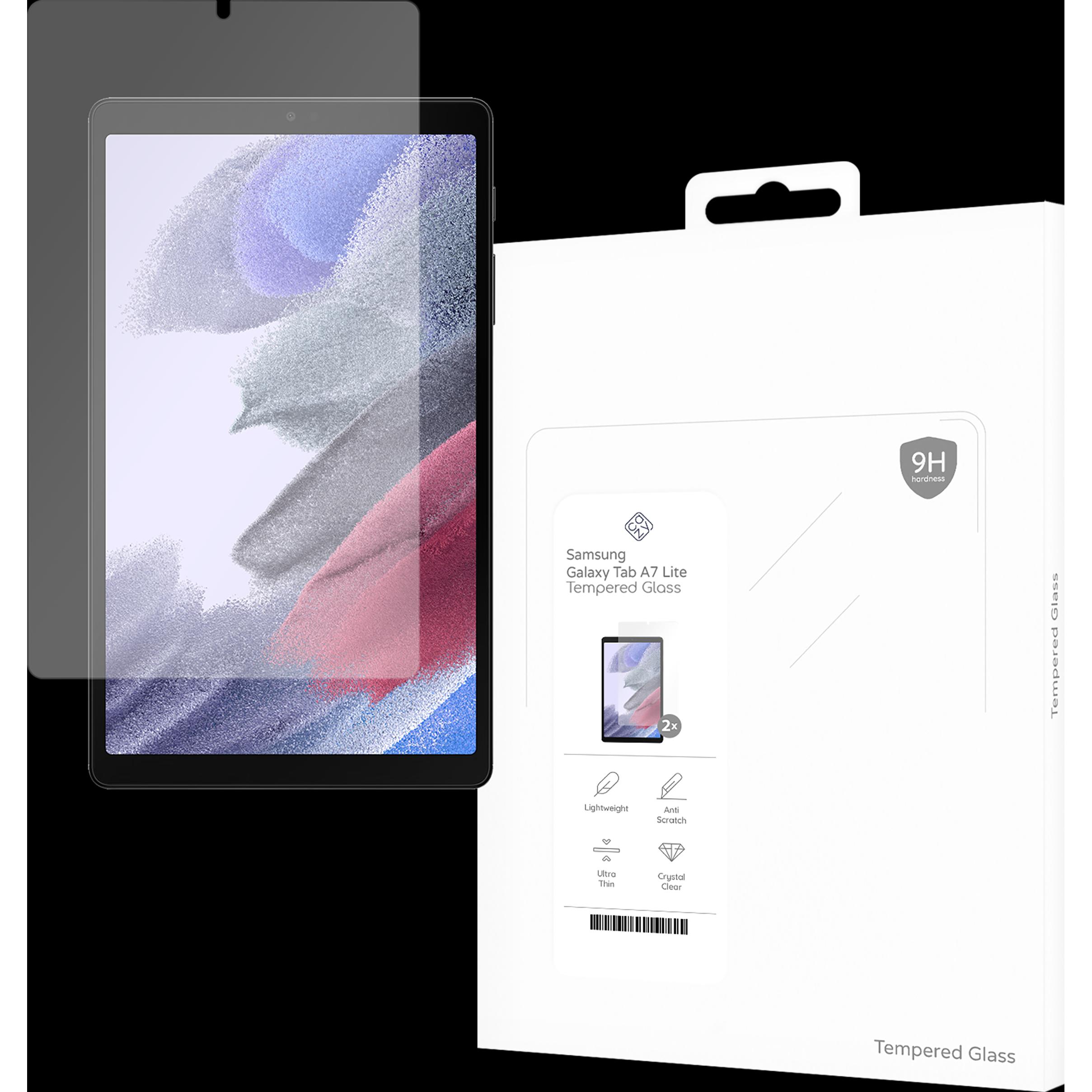 Cazy Schutzglass Kompatibel mit Samsung Galaxy Tab A7 Lite Displayschutz Tempered Glass - 2 Stück (2 Stück, Galaxy Tab A...