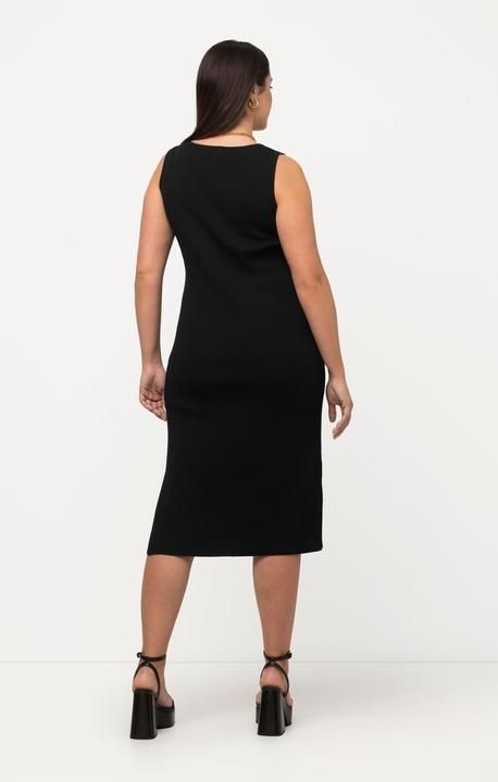 Immagine prodotto Ulla Popken Abito midi di maglia fine con taglio smanicato e aderente e scollo rotondo (54)