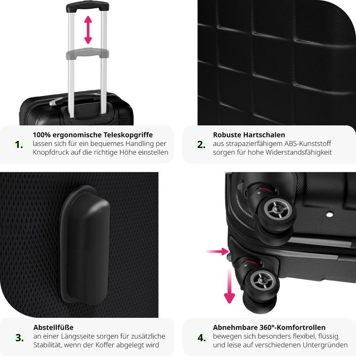 Actual product image tectake Trolley Set of 3 (98 l)