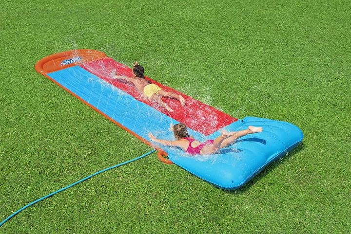 Produktbild Bestway H2OGO. 2 Personen Wasserrutsche Tsunami Splash Rampe (4.72 m)