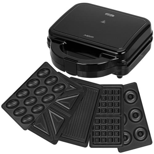 Productafbeelding MPM MOP-54 Sandwichtoaster 5-in-1 Schwarz