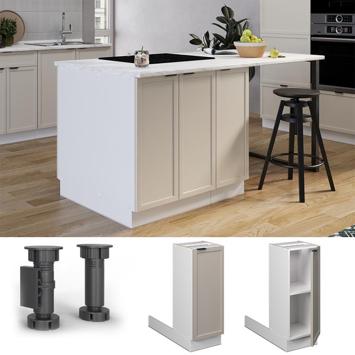 Produktbild Vicco Kücheninsel Fame-Line (70 x 70 x 82 cm)