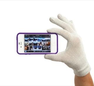 Actual product image Agloves Natural Touch Gloves for Touchscreens White (M)
