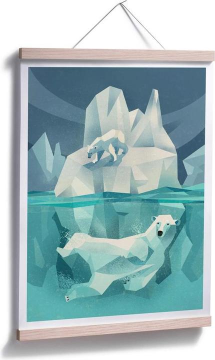 Image du produit Trenddeko Marron - Polar Bear (40 x 50 cm)