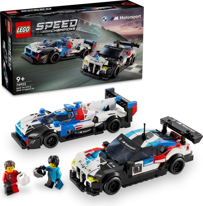 Image du produit LEGO BMW M4 GT3 & BMW M Hybrid V8 de course (76922, LEGO Speed Champions)
