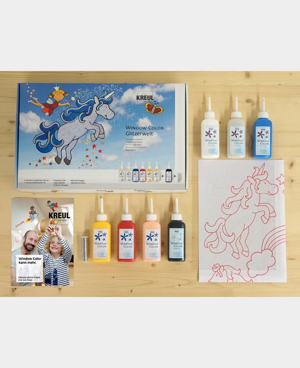 Produktbild Kreul Window Color (Pfirsich, Goldgelb, Dunkelrot, Rosa, Schwarz, 560 ml)
