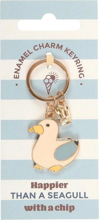 Actual product image Something Different Seagull & Chips Keyring