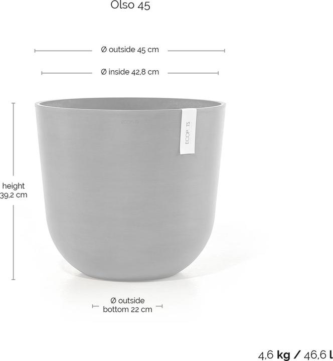 Immagine prodotto Ecopots Oslo (45.50 cm)