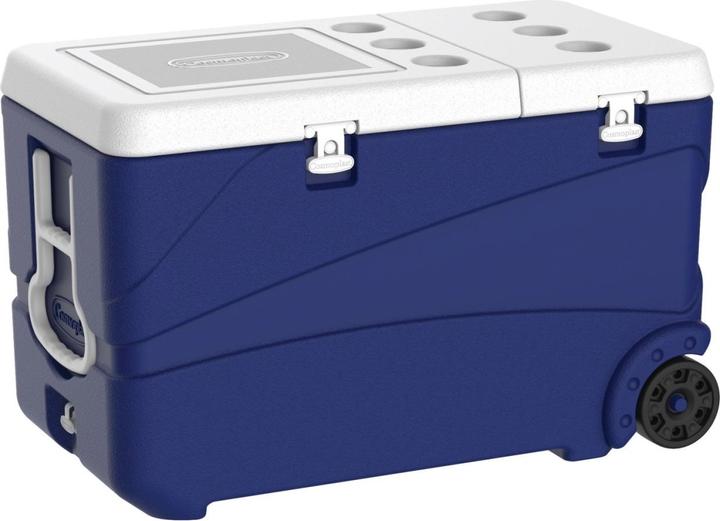 Actual product image Linum Transport box insulated blue 65lt with castors and lid (65 l)