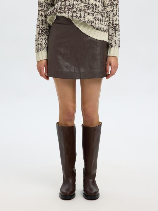 Image du produit Selected Femme High Waist Lederminirock (38)