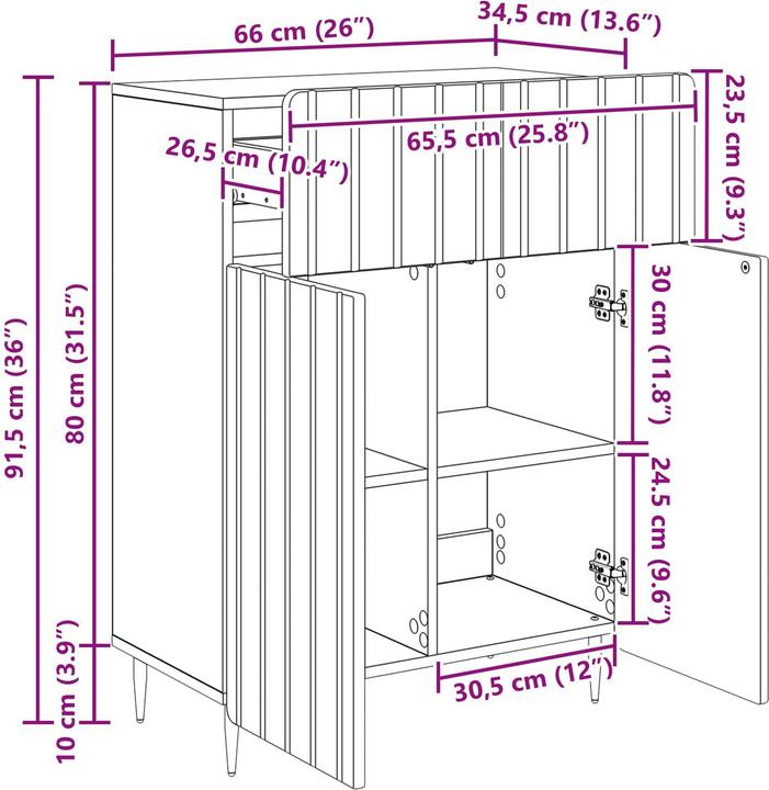 Image du produit vidaXL Sideboard-Aufbewahrung