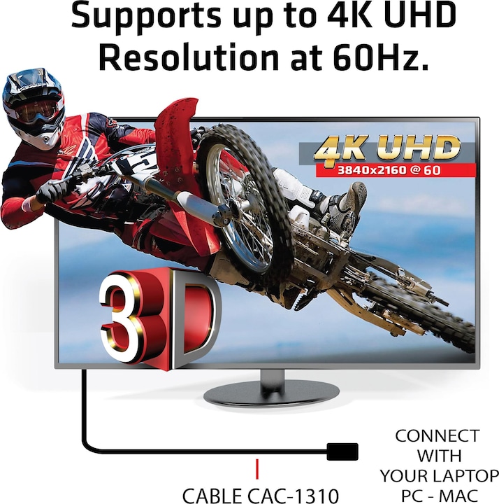 Produktbild Club 3D HDMI (Typ A) – HDMI (Typ A) (3 m, HDMI)