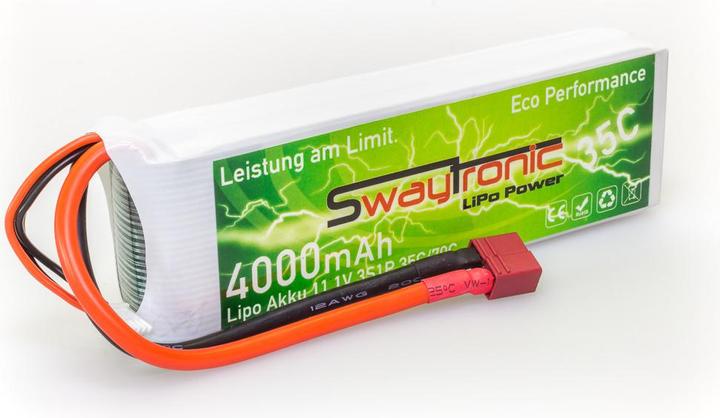 Actual product image Swaytronic LiPo. V35/70 Soft Case TPlug (11.10 V, 4000 mAh)