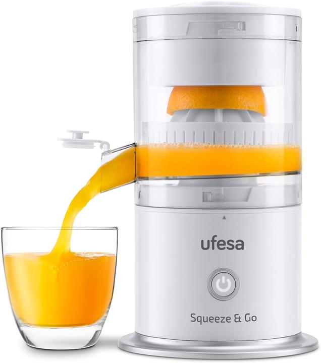 Actual product image Ufesa Squeeze&Go Rechargeable Juicer 30 USB Uses