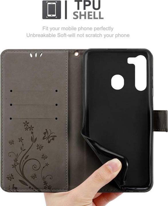 Image du produit Cadorabo Pochette Flower Book (Samsung Galaxy A21)