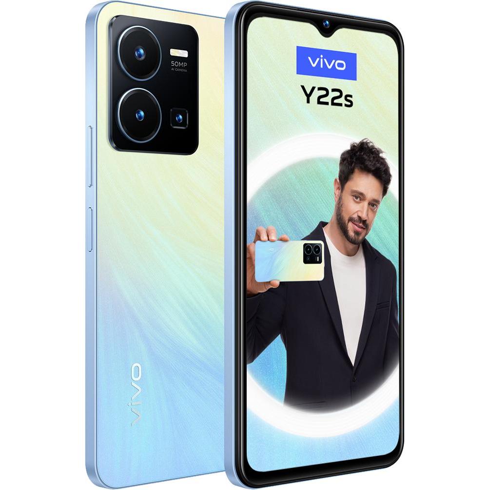Vivo Smartphone Y22s 6/128GB Blau (128 GB, Cyan, 6.55", Dual SIM, 50 Mpx, 4G), Smartphone, Blau